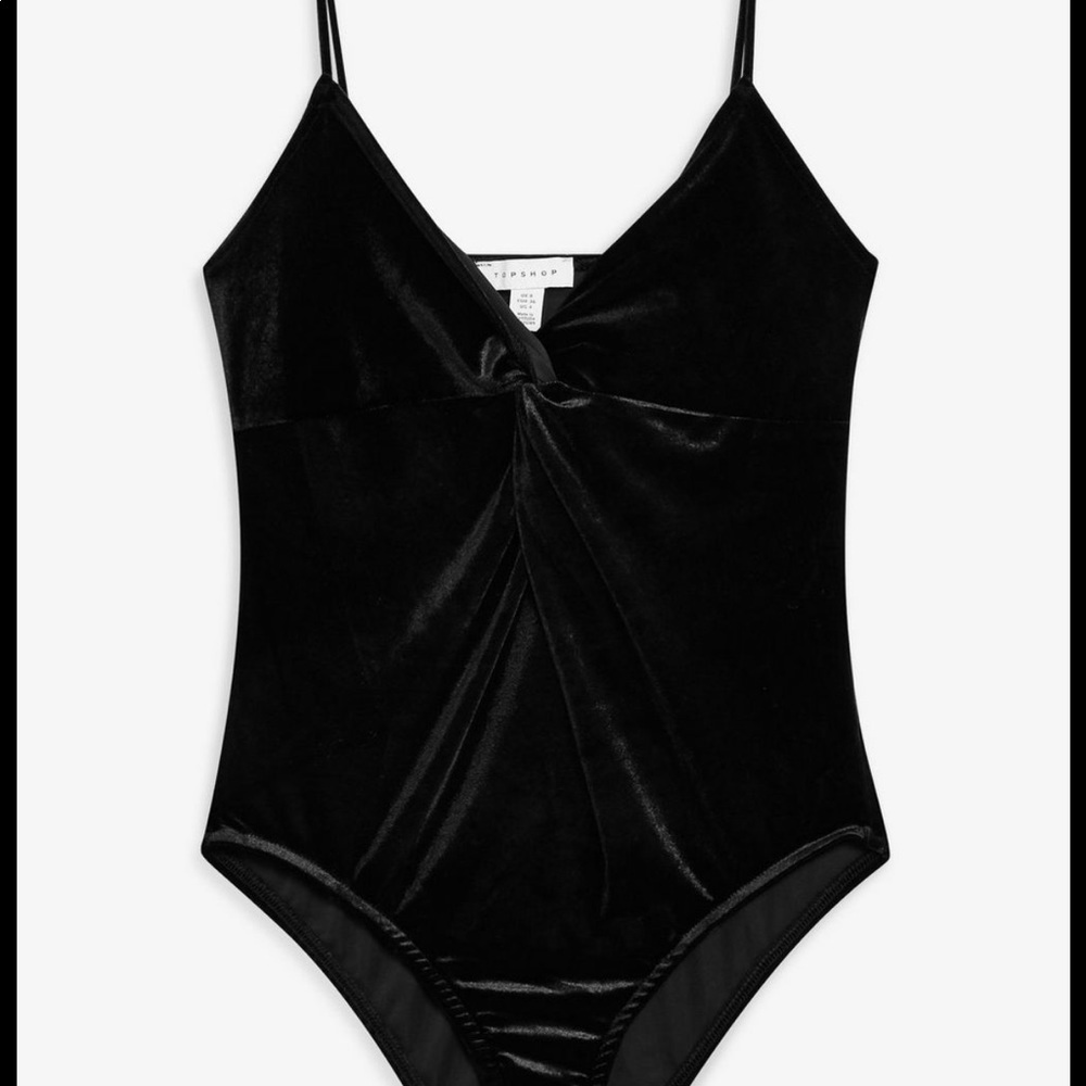 Top shop Velvet Bodysuit